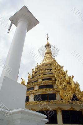 Pagoda and column