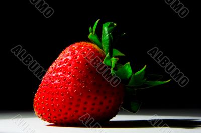 Lucious, ripe, red , juicy strawberry