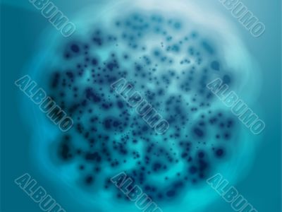 Bacterial cell growth illustration