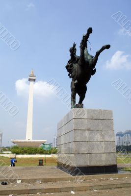 Monas and horse Monas and horse