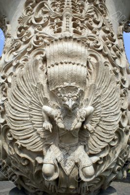 Bas-relief with bird