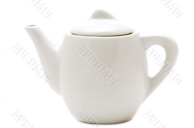 White teapot macro