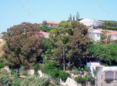 Spanish houses on hillside