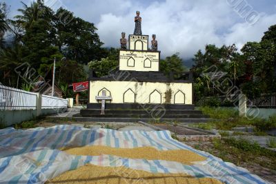 Graveyard in the village