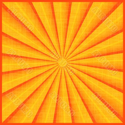 Sun rays with orange colors.