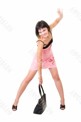 woman with handbag