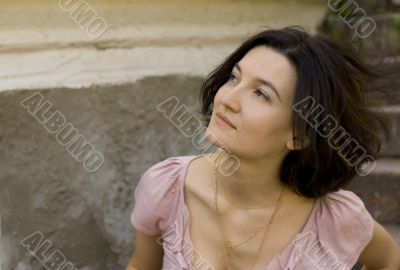 attractive brunet woman