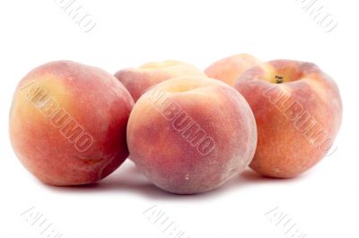 ripe peach closeup