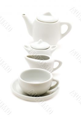 White tea service