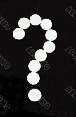 White pill question mark