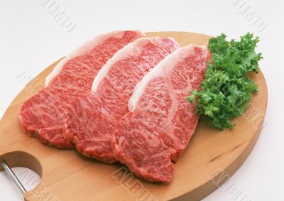 Rare steak