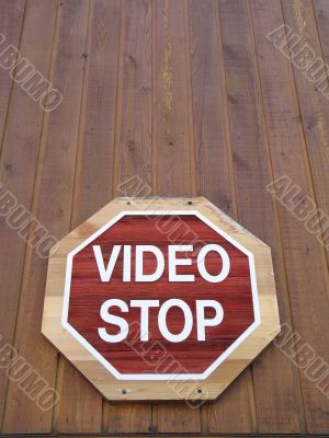 video stop sign