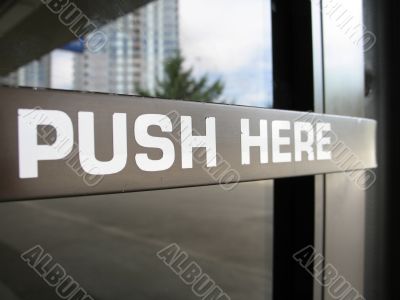 push here sign