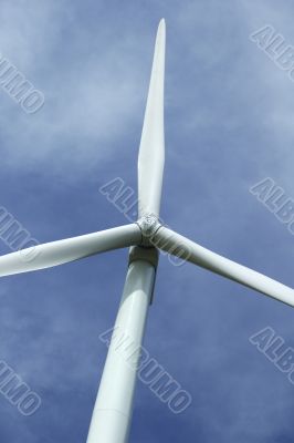 close up of a windturbine