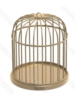 3d golden cage