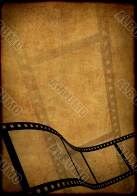 Grunge background - symbolical image of a film