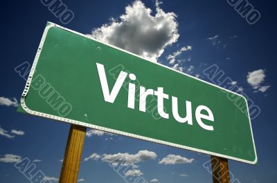 Virtue Road Sign