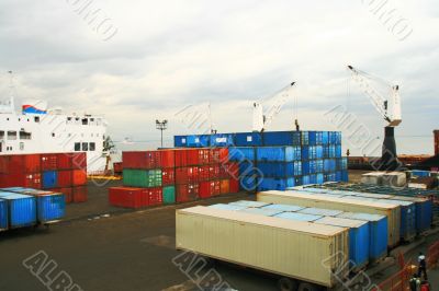 container yard container yard