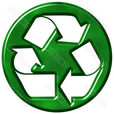 3D Recycling Symbol