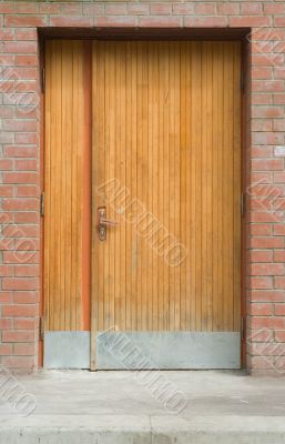 wooden door