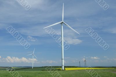 Farm of windturbines