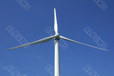 close up of a windturbine