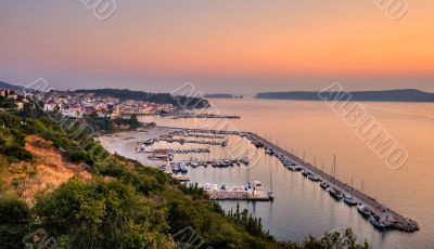 The town of Pylos, Greece