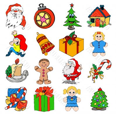 Christmas icons Christmas icons