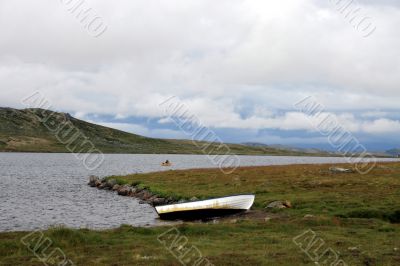 Lake in Norwegian mountains