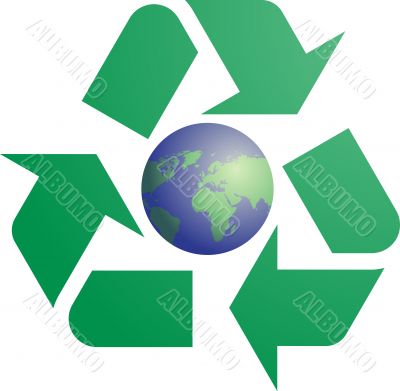 Recycling eco symbol