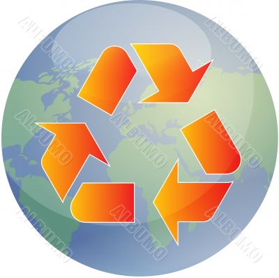 Recycling eco symbol