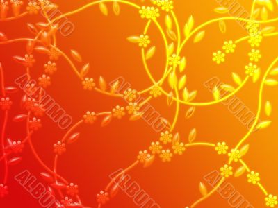 Floral nature themed design illustration Floral nature themed design illustration