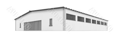 big hangar over white big hangar over white