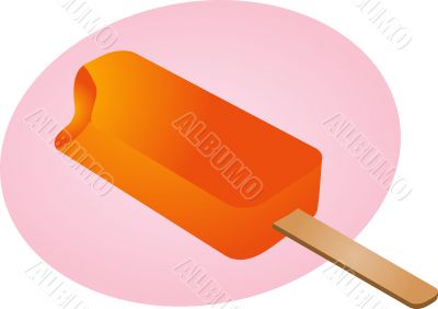 Frozen ice cream treat illustration