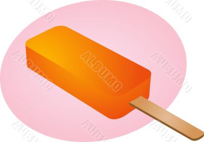 Frozen ice cream treat illustration