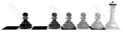 Evolution of a pawn
