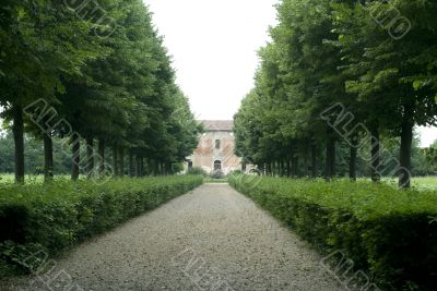 Villa and park Villa and park