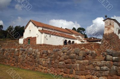 Inca castle ruins in Chinchero