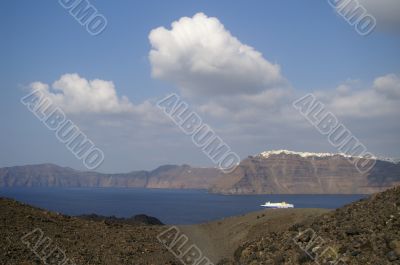 Aegean sea, Santorini island