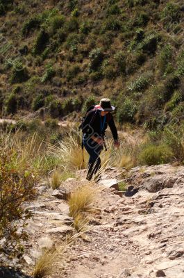 Walking in Andes