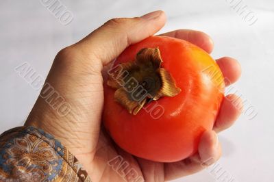a persimmon a persimmon