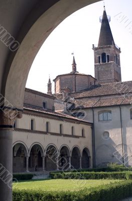San Benedetto Po - Cloister of the abbey San Benedetto Po - Cloister of the abbey