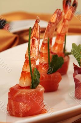 shrimps for a gourmet