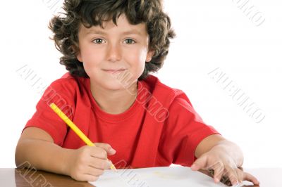 adorable child studying adorable child studying