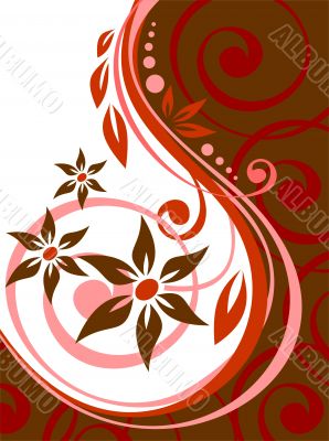 red floral curves red floral curves