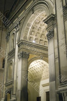 Mantua - Illuminated church at night