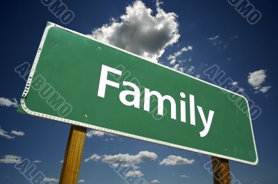 Family Road Sign