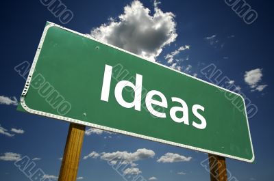 Ideas Road Sign
