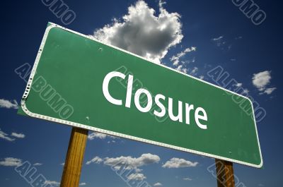 Closure Road Sign