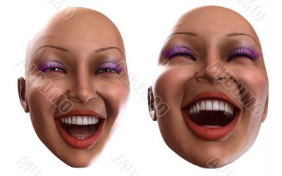 Happy Female Heads